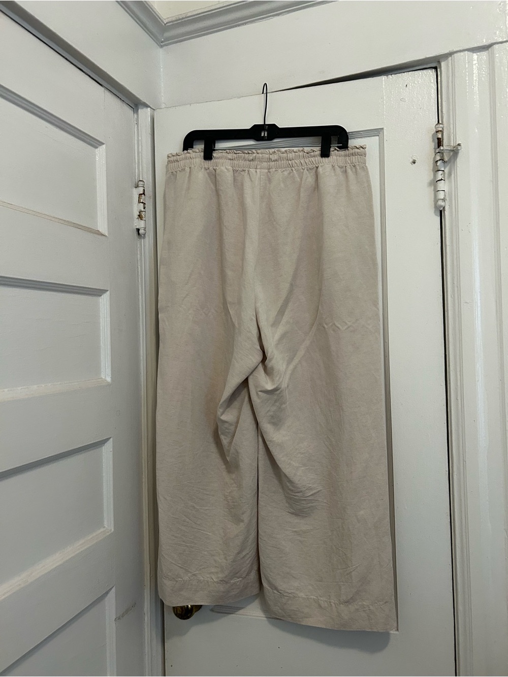 H&M Beige Wide-Leg Drawstring Pants - Picture 6 of 7